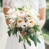 Bouquet de fleurs décoratives, 6 pièces, support en mousse, poignée florale, Arrangement de mariage, fournitures de décoration de mariée DIY