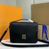 Shoulder Bags Metis Handbags Wallet s Genuine Leather Classic Letter Flower Printing Golden S-Lock Detchable Strap 23132