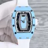 Tape Luxury Mens Mechanical Watch Richa Swiss Milles Business Fashion Leisure Rm007 Automatic Womens Black Lip Movement Full Diamond IBGK