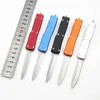 CK702 Small Automatic Tactical Knife D2 Satin Blade Aviation Aluminum Handle Outdoor Mini EDC Pocket Knives with Repair Tool