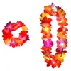 Andra evenemangsfestleveranser 1st Kvinnor Girl LED -lampor Hawaii Flower Leis Hair Band Garland Hula Luau Glow Wreath Necklace Birthday Wedding Halloween 231009