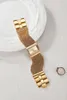 Wristwatches Ladies Fashion Watch Square Trade Bracelet Rhinestone Women's Gold Decoration Women Watches