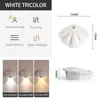 Wall Lamp Magnetic Suction Shell Rechargeable Smart LED Human Sensor Light Trichromatic Lights House Mumber Bulb