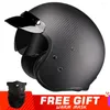 Motosiklet Kaskları Düşük Profil Karbon Fiber Moto Capacete Kask Güvenlik Binicilik Casque Dot ECE Onaylı Motosiklet Turu Casco Helm