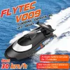 Electric RC Boats Flytec V009 Drive RC Boat 2 4Ghz 30km H High Speed Sports Remote Control Racing Ship Water Game Kids Toys Children Gift 231007