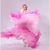 Stage Wear 360 degrés Performance Espagnol Corrida Robe de danse du ventre pour femmes longue robe flamenco fille rouge Falda robes
