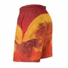 Men's Shorts Afrika Men'S Beach Quick Dry Travel Swimsuit Trunks Surf Pants Sports Africa African Elephant Animals Nature299E