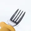 Cups Dishes Utensils Spoon For Baby Utensils Set Silicone Training Bendable Soft Spoon Auxiliary Food Gel Spoon Baby Learn To Eat Children Tableware 231006