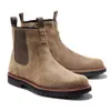 Мужские ботинки челси, большие размеры 38-48, мужские ботильоны высокого качества, износостойкие нескользящие кожаные ботинки, осенне-зимняя обувь