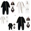 Infant Baby Boy Girl Romper Designer Brand Letter Costume Overalls Clothes Jumpsuit Kids Bodysuit For Babies Outfit Drop Delivery