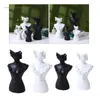 Jewelry Pouches Mannequin Bust Necklace Display-Case Earring Pendant Chain Display Stand