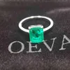 OEVAS Solid 925 Sterling Zilveren Trouwringen Voor Vrouwen Fonkelende Emerald High Carbon Diamond Engagement Party Fijne Sieraden Gift Y2762