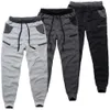 INCERUN Invierno Hombres Pantalones Joggers Cintura Elástica Casual Fleece Pantalones Cálidos Hombres Sueltos Cómodo Entrenamiento Chándal Para Hombre Pantalones de Chándal T2004265V