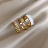 Gothic Style Three Piece Opening Rings For Woman Fashion Korean Jewelry European and American Wedding Party Sexy Ring210y