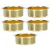 Castiçais 5 Pcs Copo Acessórios Preto Decoração de Casamento Stands Pilar Velas Mesa Central Taper Jar