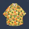 Casual overhemden voor heren Coole zomertop met bloemenprint Vakantievest Herenoverhemdkleding