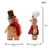 Altre forniture per feste per eventi 30 cm Gingerbread Man Doll Natale Peluche Gamba Bambole Ornamenti per albero di Natale Anno Decorazioni regalo per bambini per la casa 231009