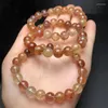 Link Bracelets Natural Colored Hair Quartz Bracelet String Charms Strand Women Men Exquisite Jewelry Gift Healing Crystal Energy 1pcs