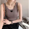 Womens Knits Mouwloze Vrouw Tees Shirts Tank Vrouwen Slanke Vest Shirt Zachte Zijde T-shirts Ontwerp Zomer Dame Korte Tops Ademend w4Ti #