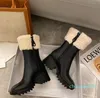 Beeled Fur High Women Heels High High Rain Boot مقاومة للماء من باطن Rubber Platform أحذية في الهواء الطلق في الهواء الطلق مصنع المصنع