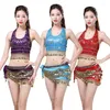 Scen slitage orientaliska indiska danskläder för kvinnor vuxen magdansdräkt prestanda 9 färger