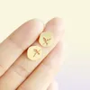 Shuangshuo New Fashion Design Cute Small Hollow Animal Bird On A Branch Stud Earring For Women Vintage Wedding Earrings 2017 10pai4165603