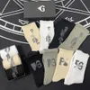 Chaussettes pour hommes brouillard Double ligne es haute rue brouillard lettre chaussettes saisonnières à la mode marque chaussettes de sport