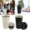 Tazze Bicchiere da caffè intelligente in acciaio inossidabile Thermos con display intelligente della temperatura Tazza da viaggio portatile 380 ml 510 ml 550 ml 231009