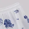 Kvinnors shorts tidig höstens modemperatur casual söt all-match midvist viskos blandade broderier