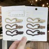 Hårtillbehör 6st/Lot Women Metal Clip Duckbill Hairpin Long Ear Hairprip Barrette Girls Styling Tools