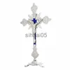 Hänge halsband kyrkor reliker Jesus på stativet korsvägg Crucifix antik hem kapell dekor jungfru mary zink legering material grossist x1009