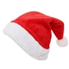 Christmas decorations high-end Christmas short plush hats Christmas supplies adult Christmas hats party decorations