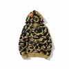 Designer Apes Mens Zipup Sweat à capuche Full Shark Sweats à capuche Femme Veste de camouflage Sweat à capuche Sweat à capuche Homme Femme Pull à manches longues Bapes Tech Fleece Cardigan m Zg00