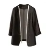 Women's Hoodies European Premium Sunscreen Cardigan Summer 2023 Svart stickat andningsbart mesh 3/4 Hylsa Bright Silk Coat