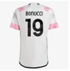 جماهير اللاعب كرة القدم قمصان كرة القدم 2023 2024 Home Away Milik Di Maria Vlahovic Kean Pogba Chiesa McKennie Locatelli Top Jerseys 22 23 24 Kits Men and Kids Unifor Juventus