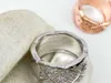 23SS Designer Women Ring Diamond Inlaid Wedding Rings Fashion Three Colors Valfria smycken Parringar #Including Box
