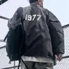 2023 Nya flockande bokstäver tränare jackor casual skjorta jacka regnjackor män kvinnor hip hop streetwear par jacka mg220326