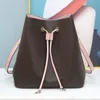 5A Luxurys Designers Neonoe DrawString Bucket Shoulder Bags Handväskor Kvinnor Tote Brand Letter äkta läder mode messenger axelväskor crossbody väska