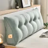 Pillow Headboard Cushion Triangular Long Pillow with Filler Reading Large Backrest Support Wedge Bed Daybed Comfort Rest Waist Pillow 231009