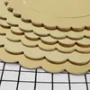 Backformen Werkzeuge Gold Kuchen Bord Einweg Dessert Tablett Basis Karton Für Hochzeit Geburtstag Party Backzubehör