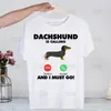 Erkekler tişörtleri dachshund teckel komik sevimli köpek hayvan gömlek erkekler rahat kısa kollu tshirt homme manga unisex t-shirt tees