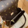 10a lustro Jakość godna mała Metis East WT torebki 21,5 cm łańcuch damski hobo msenger pochette torebka luksusowe torebki na płótnie Crossbody Pasek na ramię Bagzsra