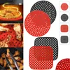 Dubbelpannor Air Fryer Silicone Mat Kök Tillbehör Icke-stick bakbakningsverktyg Bakeware Oil Mats Cake Grilled Saucer