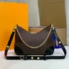 5A Designer Mulheres Bolsa de Ombro Versatilidade Vintage Funcional Bolsa Padrão de Couro Genuíno Sacos Crossbody Estilo Zip Duplo