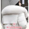 Damen Trenchcoats Winterjacken Frauen Lange Parkas Großer Pelzkragen Dicke Warme Mode Dünne Weibliche Jacke Schneemantel Outwear