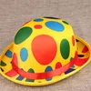 Boll Caps Clown Hat Novelty Funny Magician Halloween Cosplay Costume Accessories Colorful Top Party