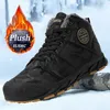 Original hiver hommes bottes de haute qualité chaud armée botte hommes imperméable neige antidérapant en cuir cheville chaussures 230922