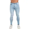 Gingtto man byxor mager jeans män denim byxor hiphop stil plus storlek jean manliga kläder sommar smal fit ikon legend london 22303i