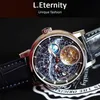 Luxury Watch Earth Tourbillon Moon Phase Super Luminous Dial Sport Universe Automatisk Toubillon Mechanical Milky Way Space Wristwatches Ly