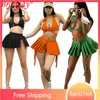 Women's Swimwear 6sets Wholesale Items Bulk Bikini Sets 3 Piece Set Women Swimsuit Sexy Push Up Cross Lace Bathing Fashion Outfits B9590